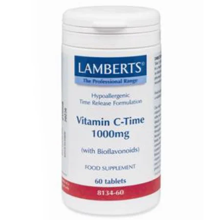 Lamberts Vitamin C 1000mg Time Release Βιταμίνη C Βραδείας Απελευθέρωσης, 60 Tablets